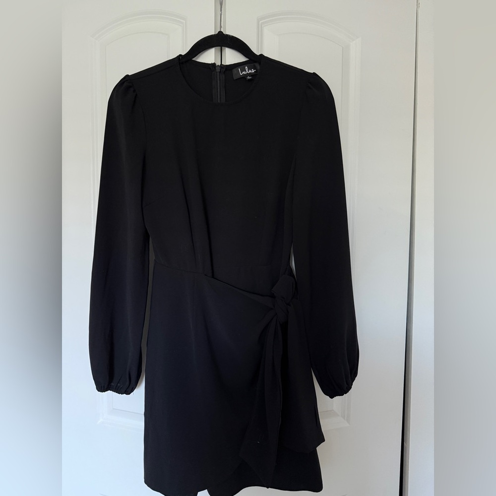 Lulu's Black Long Sleeve Dress